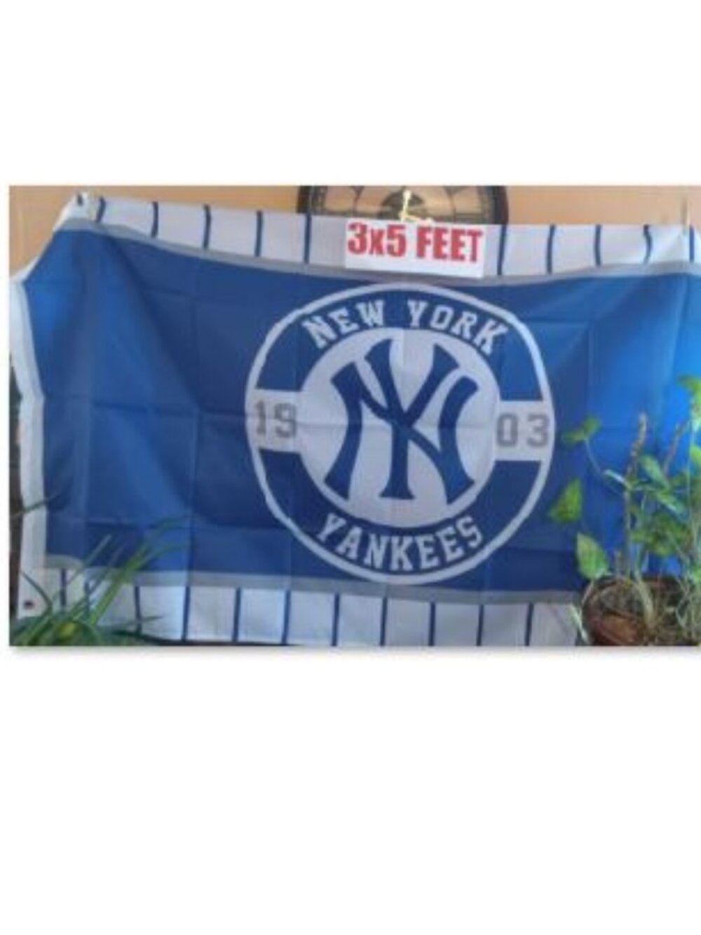 New York Yankees Circle & Pinstripes 3x5 MLB Flag